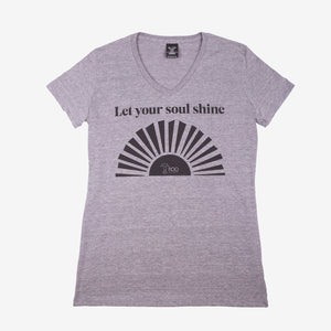 Soul Shine Heather Gray Ladies T-Shirt